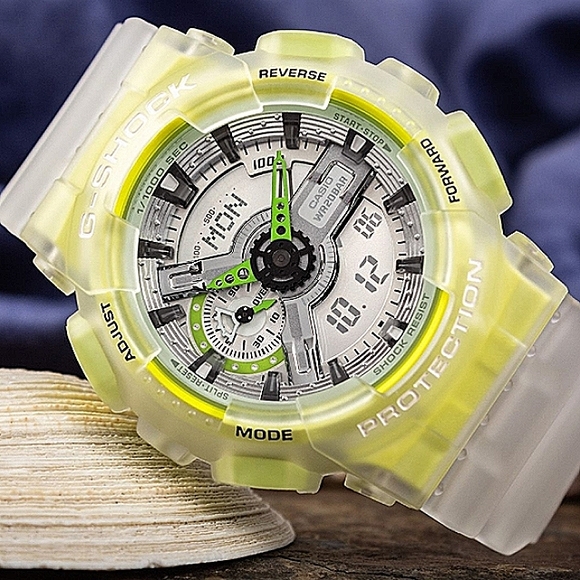 G-Shock Other - Casio Neon Green Glow & Transparent G-Shock ⌚
